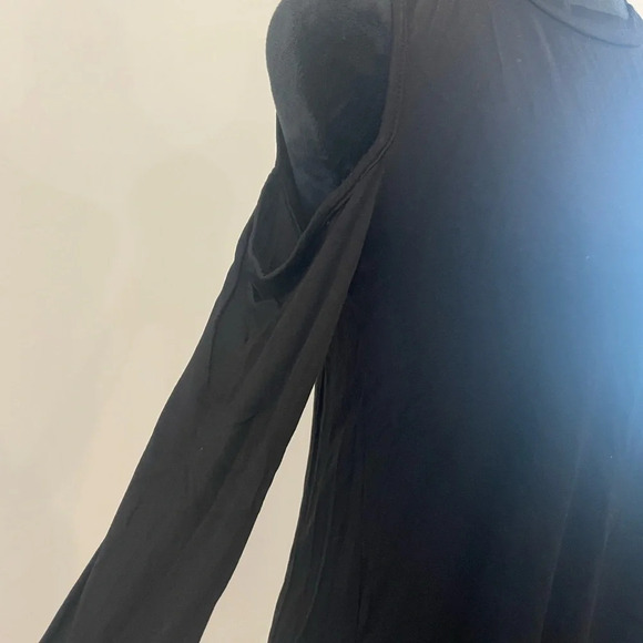 NWT Michael Lauren Radford Open Shoulder Dress in Black Sz Small - Picture 5 of 11